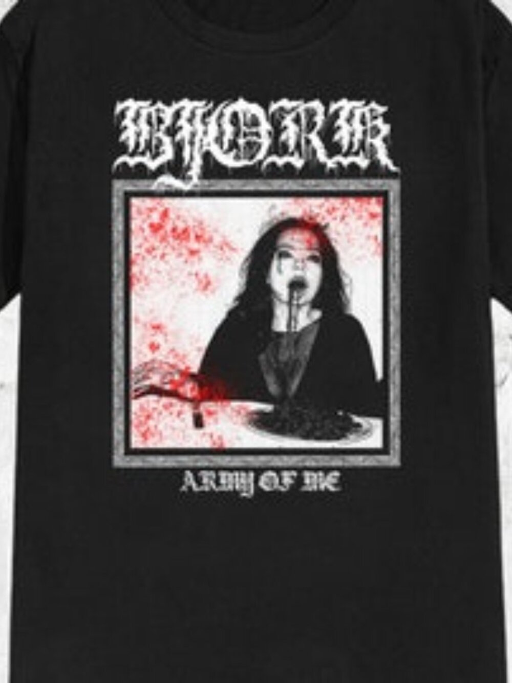 Bjork Pop Singer Metal Style T-shirt  91